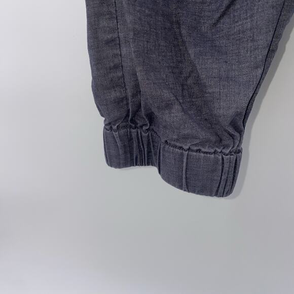 Prana Mantra Women's Gray Hemp Cotton Jogger Pants Large Elastic Waist Comfort - Picture 2 of 8